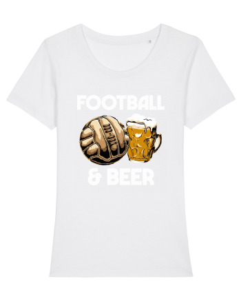 Football and Beer White