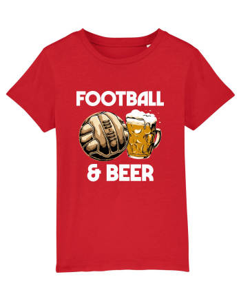 Football and Beer Red