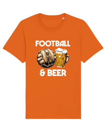 Football and Beer Bright Orange