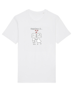 Happiness is :) 2 Tricou mânecă scurtă Unisex Rocker