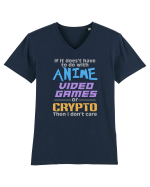 Anime, Video Games and Crypto Tricou mânecă scurtă guler V Bărbat Presenter