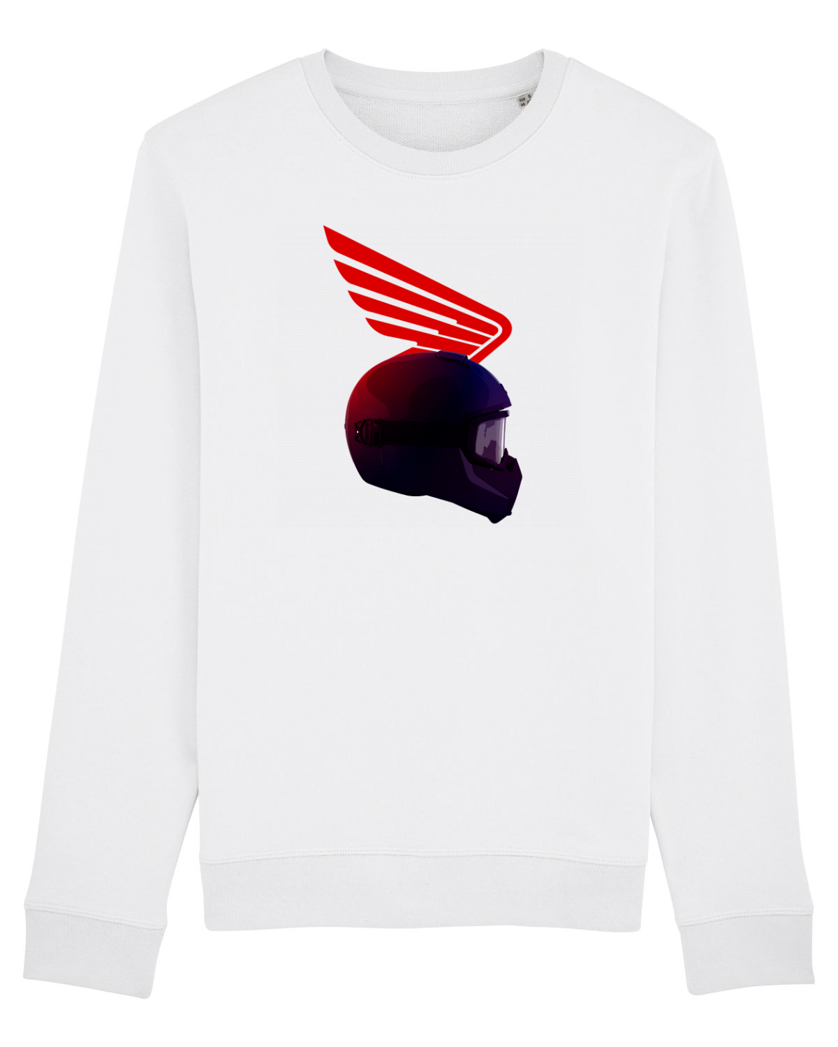 Bluză mânecă lungă Unisex Rise White
