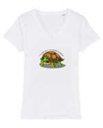I`m not shy, just socially selective 2 Tricou mânecă scurtă guler V Damă Evoker