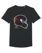 Colorfull Helmet Tricou mânecă scurtă guler larg Bărbat Skater
