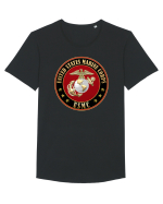 Marine Corps Tricou mânecă scurtă guler larg Bărbat Skater