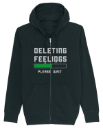 Deleting Feelings Please Wait Hanorac cu fermoar Unisex Connector