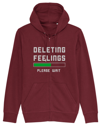 Deleting Feelings Please Wait Burgundy