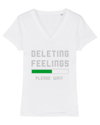 Deleting Feelings Please Wait White