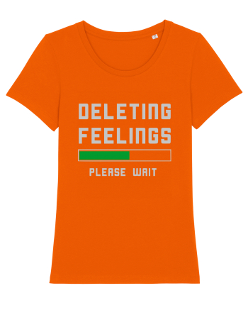 Deleting Feelings Please Wait Bright Orange