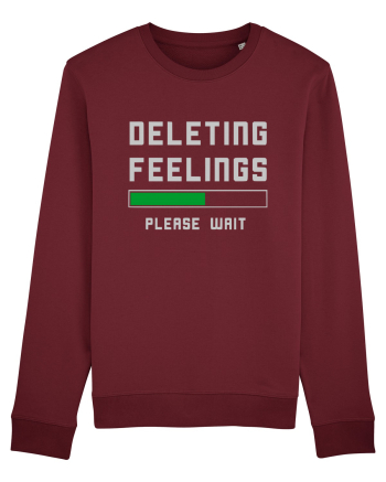 Deleting Feelings Please Wait Burgundy
