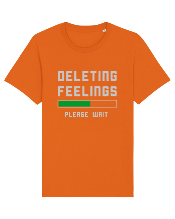 Deleting Feelings Please Wait Bright Orange