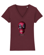 Craniu skullpool deadskull 02 Tricou mânecă scurtă guler V Damă Evoker