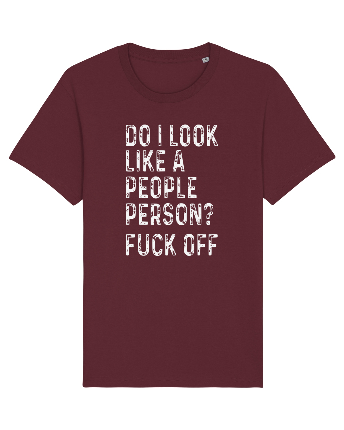 Tricou mânecă scurtă Unisex Rocker Burgundy