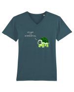Go Away I'm Introverting Tricou mânecă scurtă guler V Bărbat Presenter