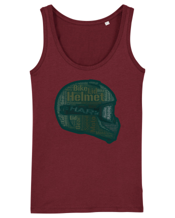 WordArt Helmet Burgundy