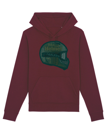 WordArt Helmet Burgundy