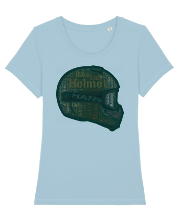 WordArt Helmet Sky Blue