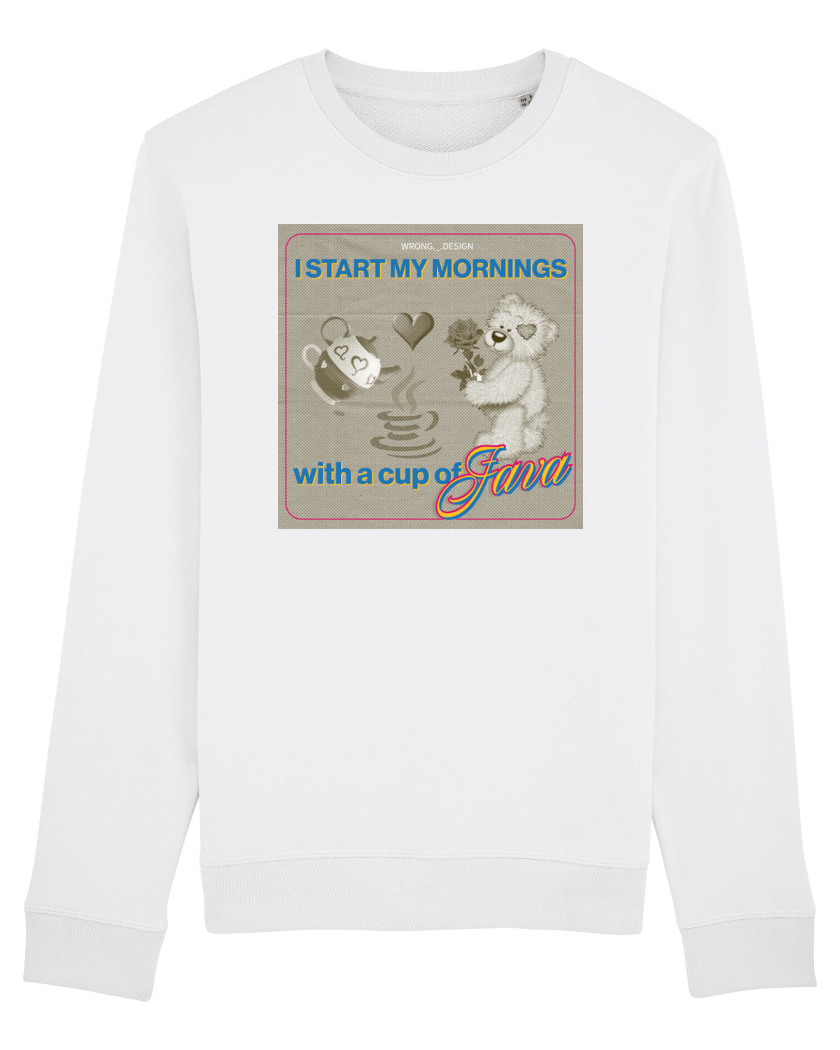 Bluză mânecă lungă Unisex Rise White