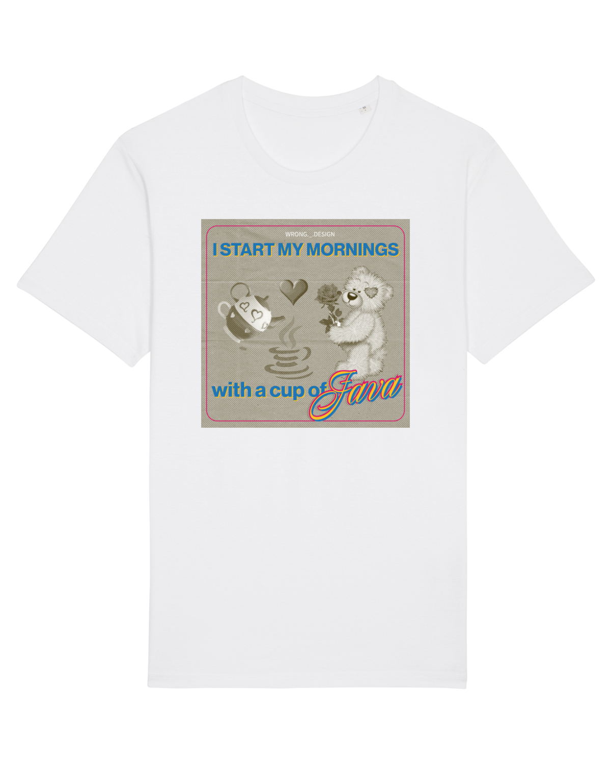 Tricou mânecă scurtă Unisex Rocker White