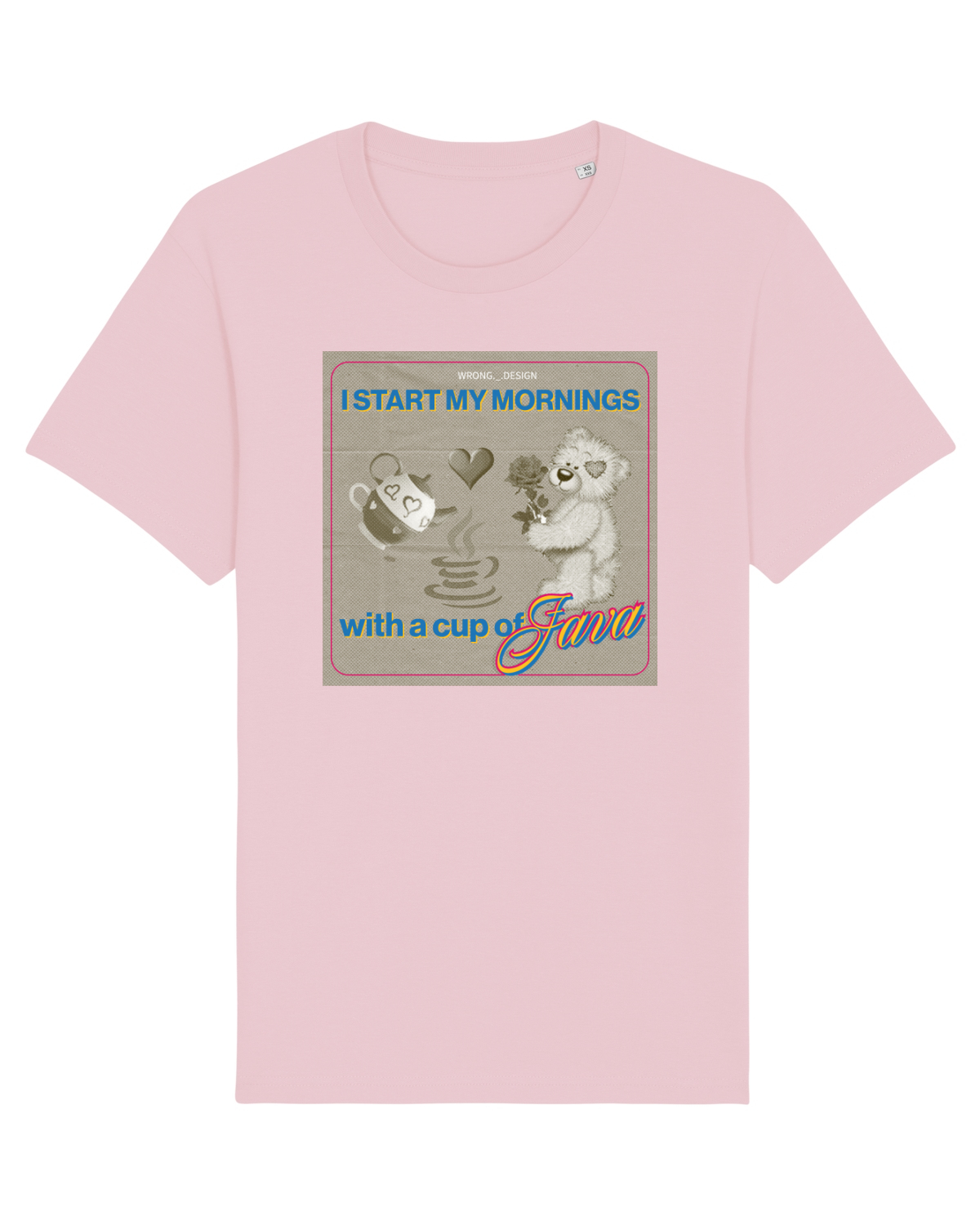 Tricou mânecă scurtă Unisex Rocker Cotton Pink