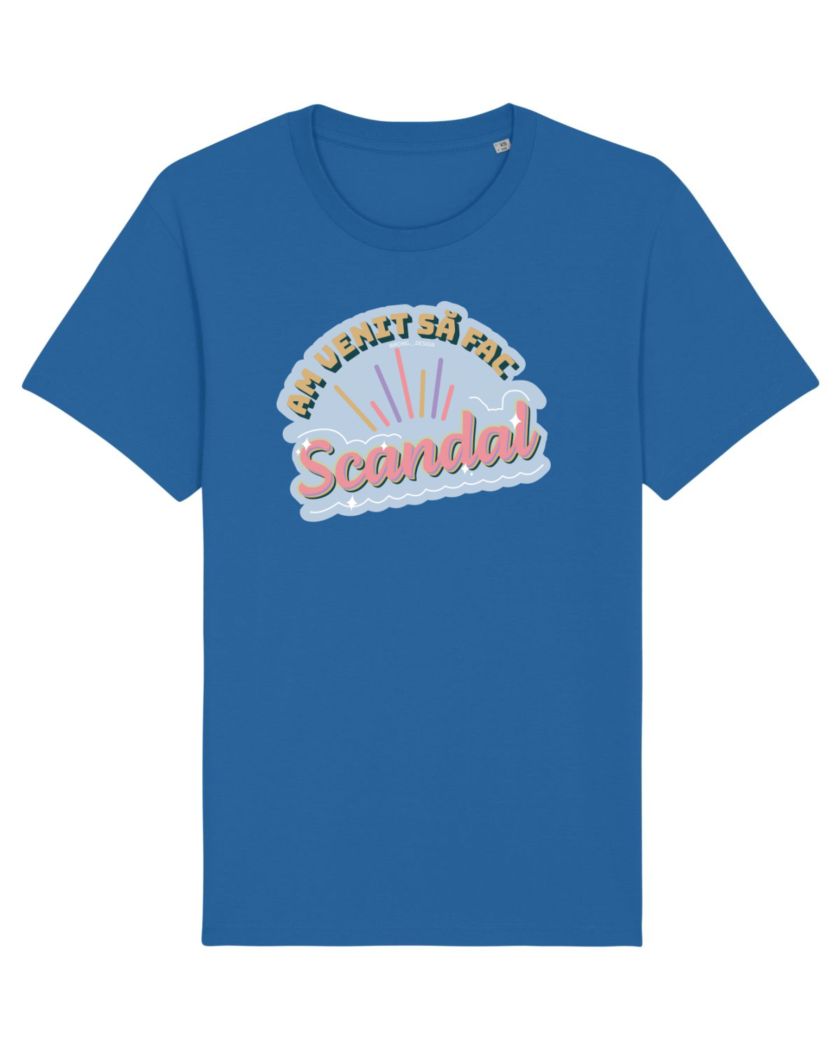 Tricou mânecă scurtă Unisex Rocker Royal Blue