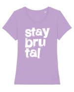 Stay Brutal Tricou mânecă scurtă guler larg fitted Damă Expresser