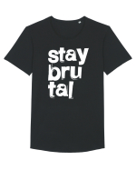 Stay Brutal Tricou mânecă scurtă guler larg Bărbat Skater
