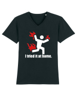 I Tried It At Home Tricou mânecă scurtă guler V Bărbat Presenter