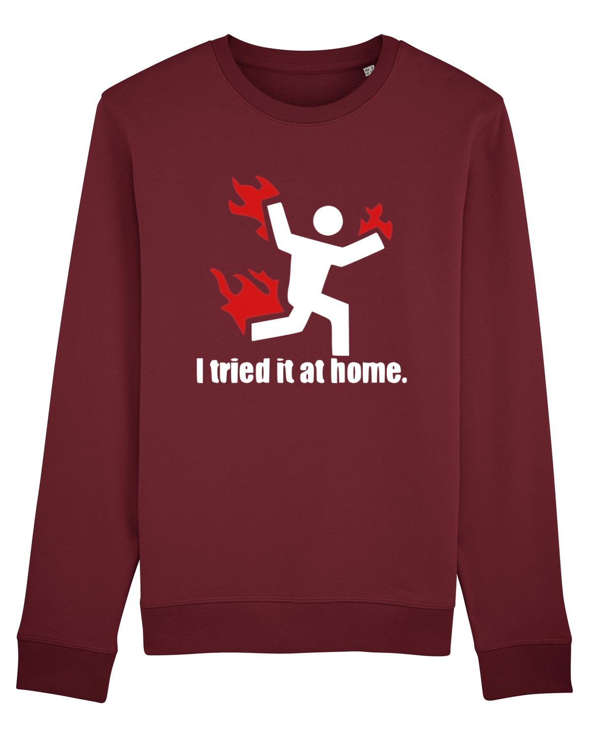 Bluză mânecă lungă Unisex Rise Burgundy