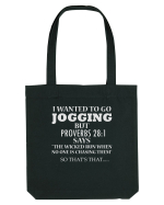 I WANTED TO GO JOGGING Sacoșă textilă