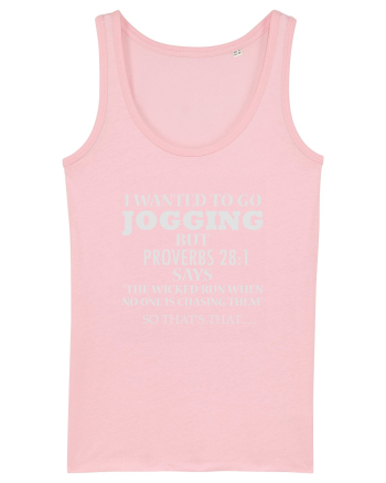 I WANTED TO GO JOGGING Cotton Pink