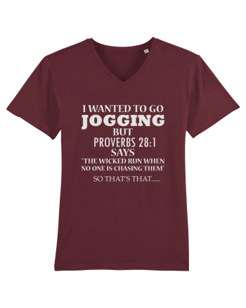 I WANTED TO GO JOGGING Burgundy