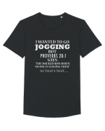 I WANTED TO GO JOGGING Tricou mânecă scurtă guler larg Bărbat Skater