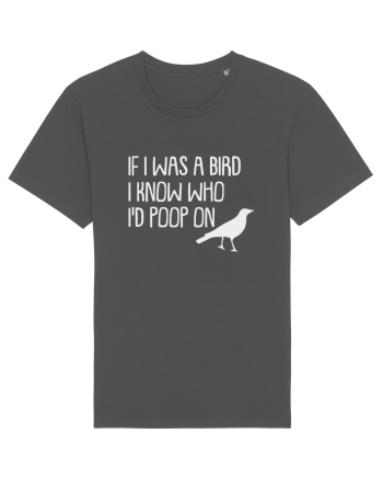 IF I WAS A BIRD I KNOW WHO I'D POOP ON Anthracite