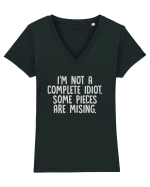 I'M NOT A COMPLETE IDIOT. SOME PIECES ARE MISING. Tricou mânecă scurtă guler V Damă Evoker