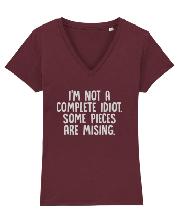 I'M NOT A COMPLETE IDIOT. SOME PIECES ARE MISING. Burgundy