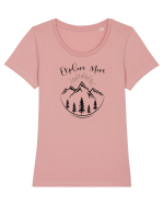 EXPLORE Tricou mânecă scurtă guler larg fitted Damă Expresser