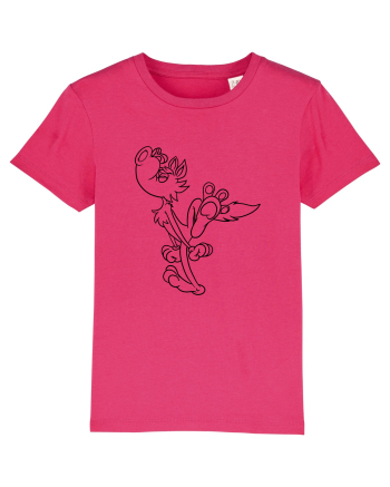 Cartoon howling wolf Raspberry