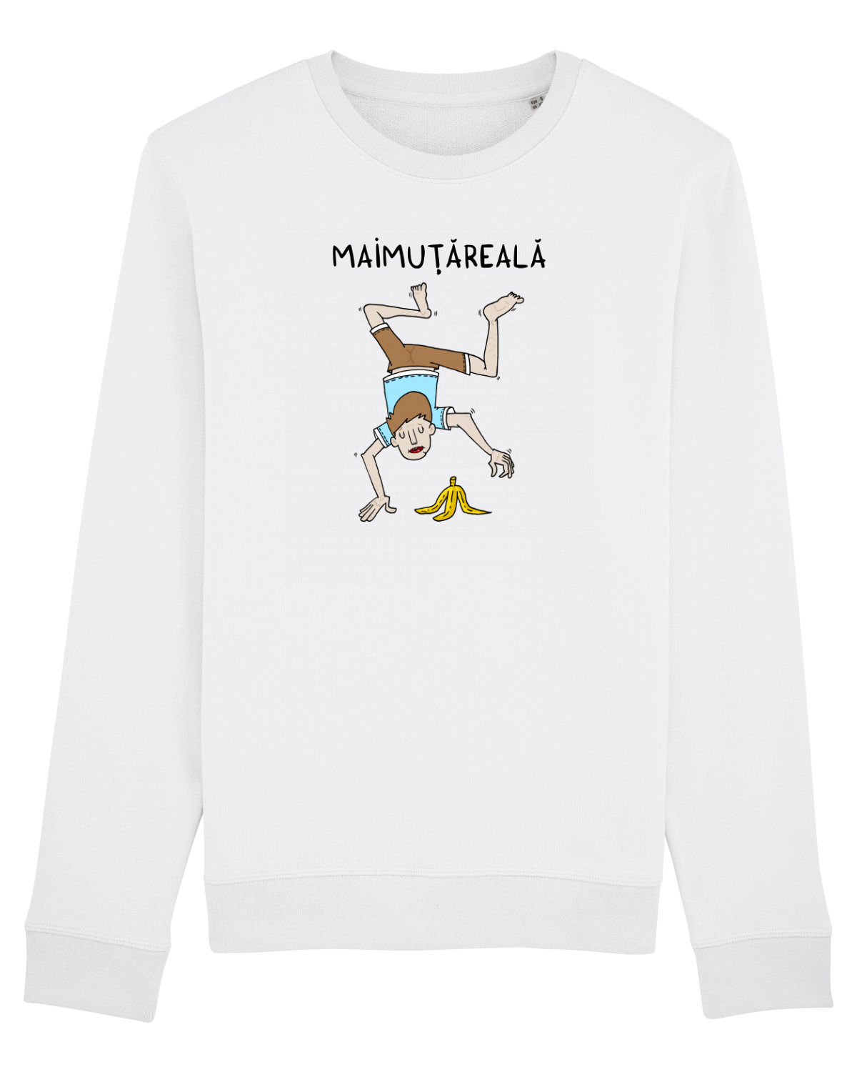 Bluză mânecă lungă Unisex Rise White