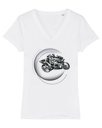 Biker - live to ride White