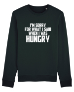 I'M SORRY FOR WHAT I SAID WHEN I WAS HUNGRY Bluză mânecă lungă Unisex Rise