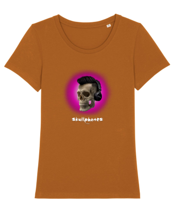 Craniu cu casti - skullphones 07 magenta Roasted Orange