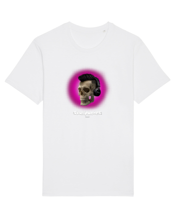 Craniu cu casti - skullphones 07 magenta White