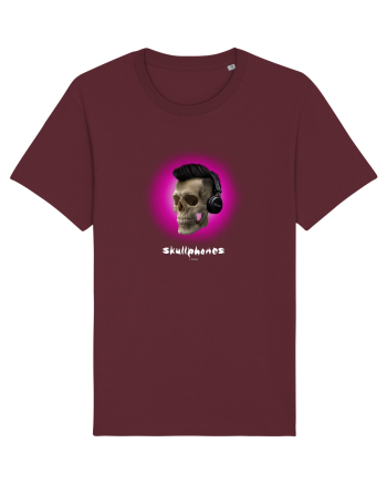 Craniu cu casti - skullphones 07 magenta Burgundy