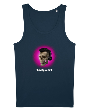 Craniu cu casti - skullphones 07 magenta Navy