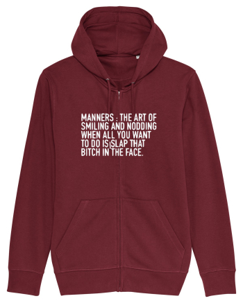 MANNERS:... Burgundy