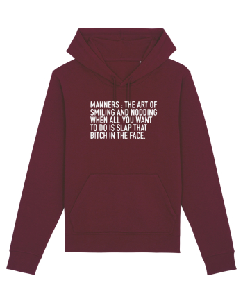 MANNERS:... Burgundy
