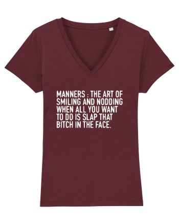 MANNERS:... Burgundy
