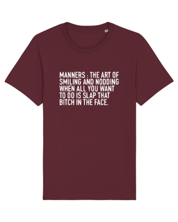 MANNERS:... Burgundy