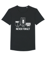 Never Forget Tricou mânecă scurtă guler larg Bărbat Skater